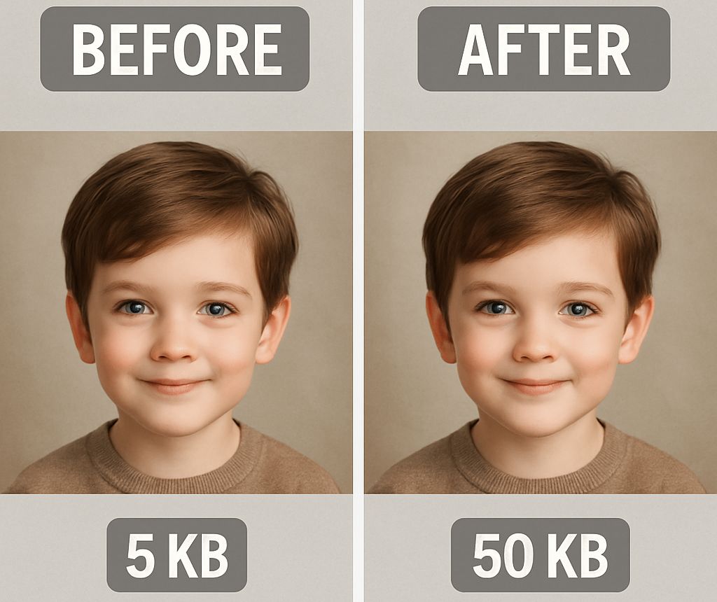 Results of increased Image KBs between 20kb to 50kb jpg